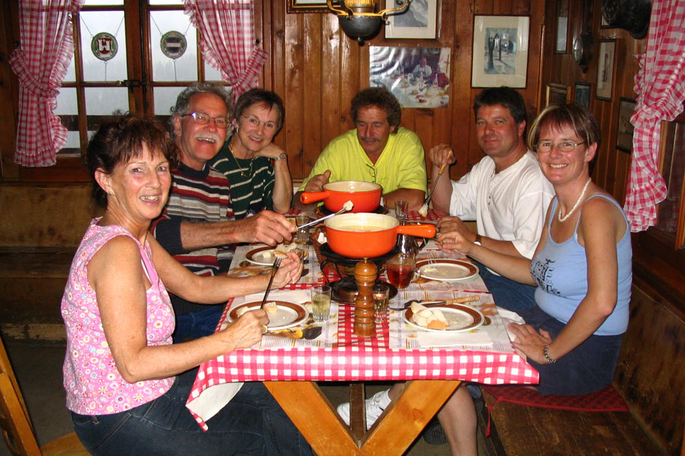 Fondue sur l'Alpe