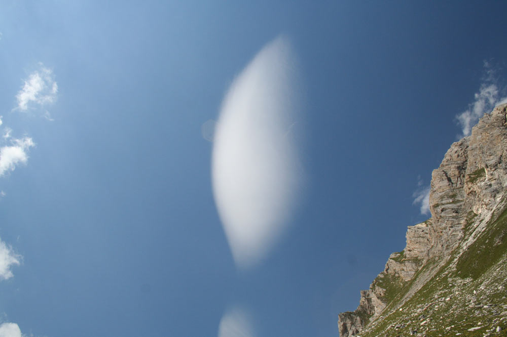 Nuage au dessus de la Combe de l'A