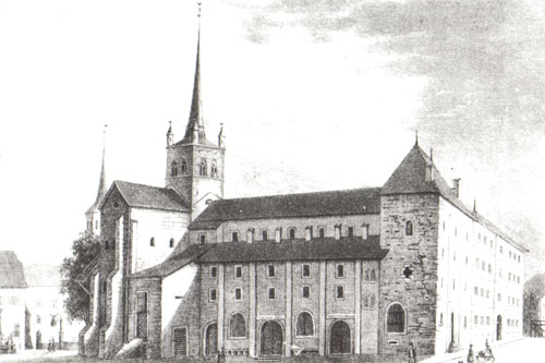 L'abbatiale durant la domination bernoise